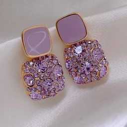 Aimee Purple earrings 