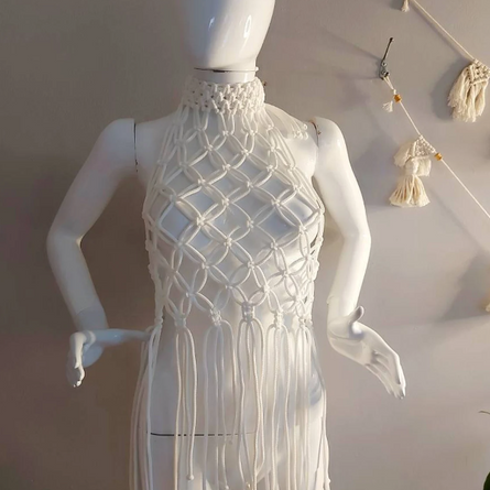 VENUS Macramé dress from Macradam - Chatsumer