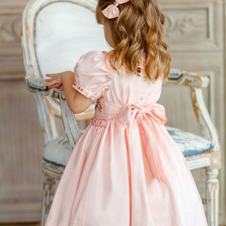 Light pink outlet smocked dress